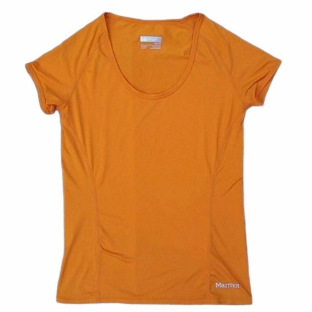 Marmot Athletic Shirt Women's XS Orange Short Sleeve